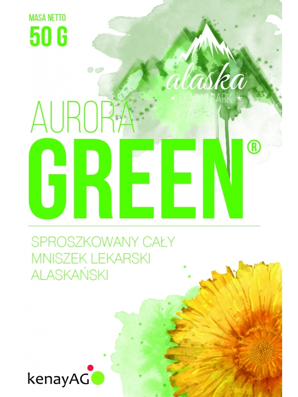 AuroraGreen® sproszkowany mniszek lekarski alaskański